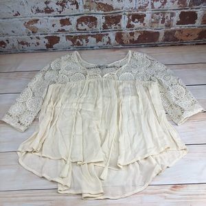 NWT American Eagle Lace Boho Top szM